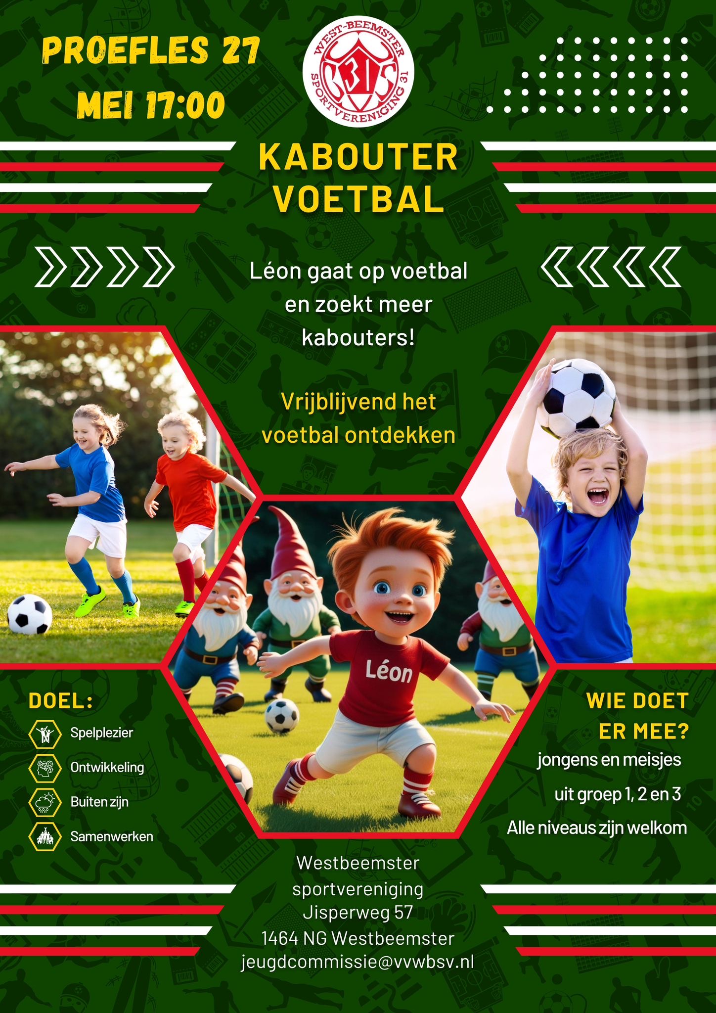 Proeftraining nieuwe leden - kabouterteam